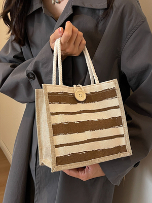 TOTE BAG CANVAS BAG CANVAS GIRL neu gedruckt TOTE INS PORTABLE BENTO LUNCH BOX Arbeit