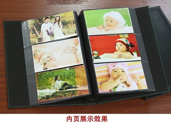 Leder 6 &quot;Fotobalbum Familienalbum 240 Unterbrechungen Büro Fotoalbum Taschenalbum