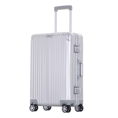 Alle-Metall-Kofferkoffer-Aluminium-Kofferkoffer 20-Zoll-Aluminium-Magnesium-Legierung Trolley-Box-Mehrrad-Aluminium-Rahmen-Koffer