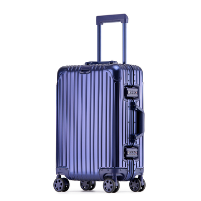 Alle-Metall-Kofferkoffer-Aluminium-Kofferkoffer 20-Zoll-Aluminium-Magnesium-Legierung Trolley-Box-Mehrrad-Aluminium-Rahmen-Koffer