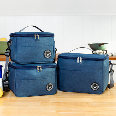 Lunchbox Handtasche Quadrat Isolierte Tasche Aluminiumfolie Verdickte Bento Tasche Büro Studenten bringen Mahlzeiten Große Kappe