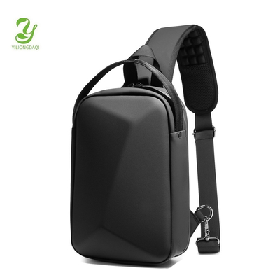 Neue Männer-Brusttasche Großkapazität Schulter-Tasche Kross-Body-Tasche Männliche Freizeit-Büro-iPad Computer-Brusttasche Hard Shell