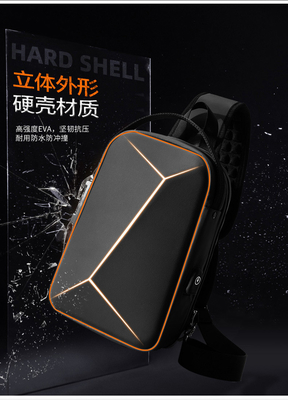 Neue Männer-Brusttasche Großkapazität Schulter-Tasche Kross-Body-Tasche Männliche Freizeit-Büro-iPad Computer-Brusttasche Hard Shell
