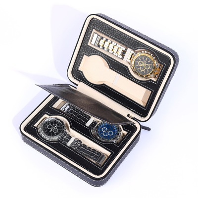 VINTAGE STYLE 8-BIT ELEKTROMECHANISCHE Uhrenkoffer Mode abgerundete Ecken Persönlichkeit Uhr Display Reißverschluss Tasche