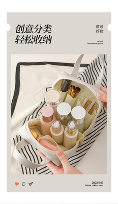 MAKEUP BAG 2023 Neuer tragbarer großer Kapazitäts-Wasserdicht-Fahrzeug tragbarer Toiletten- und Hautpflege-Taschen