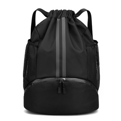 BUNDLE Tasche DRAWSTRING Rucksack tragbare Basketballtasche Trockene und feuchte Trennung Schwimmtasche Outdoor-Sport MULTIFUNKTIONAL