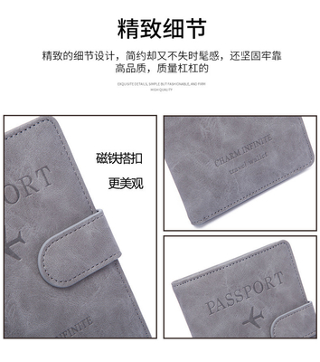 Antidiebstahl Neuer Reisepass MULTIFUNKTIONAL TICKET Dokumentenschutzkoffer RFID BUNKLE CARD BAG