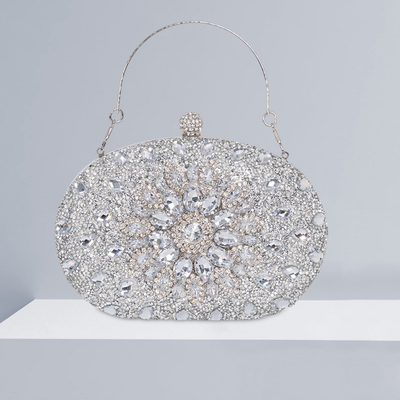 Amazon-Diamant-Einkruste Sonnenblumen Dinner-Tasche Damen-Mode Bankett Clutch All-Match-Kleid Abendtasche