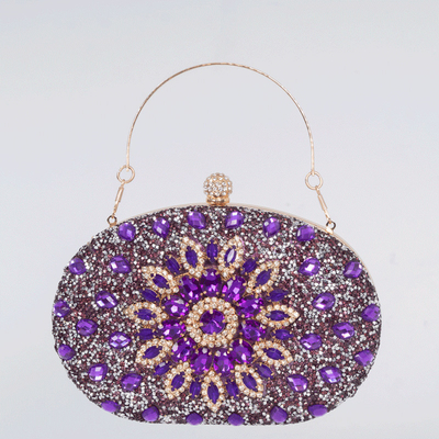 Amazon-Diamant-Einkruste Sonnenblumen Dinner-Tasche Damen-Mode Bankett Clutch All-Match-Kleid Abendtasche