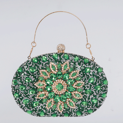 Amazon-Diamant-Einkruste Sonnenblumen Dinner-Tasche Damen-Mode Bankett Clutch All-Match-Kleid Abendtasche