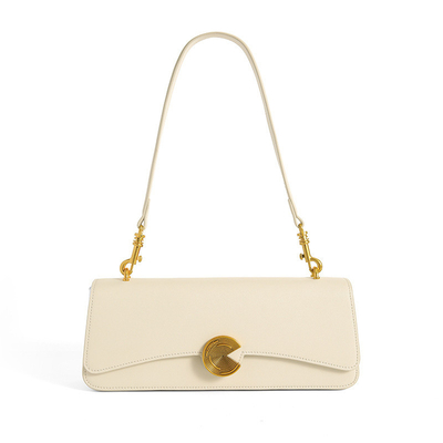 Neue echte Kuhhaut-Schultertasche Frauen-Slanz-Tasche hochwertige Hand-Hand-Tasche Kuhhaut-Unterarm-Tasche
