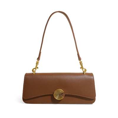 Neue echte Kuhhaut-Schultertasche Frauen-Slanz-Tasche hochwertige Hand-Hand-Tasche Kuhhaut-Unterarm-Tasche