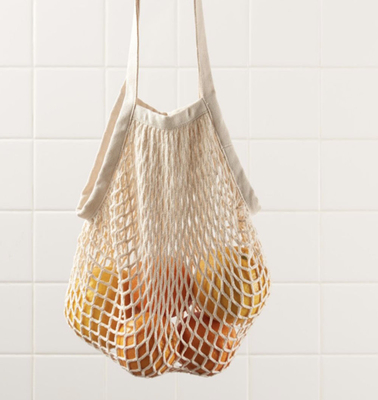 Baumwollnetz-TASCHEN HOLDUNGSTASCHEN Obst und Gemüse Händler Super-Einkaufstasche TOTE-TASCHEN KLEINE Gewebte Frauen-TASCHEN