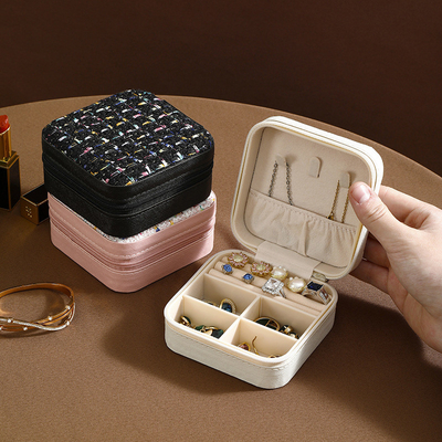 Kleine Duft-Serien Einfache Lagerung Reise-Portable Schmuck-Lager-Box Ohrringe Ring Ring Kleines Schmuck-Box