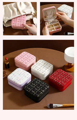 Kleine Duft-Serien Einfache Lagerung Reise-Portable Schmuck-Lager-Box Ohrringe Ring Ring Kleines Schmuck-Box