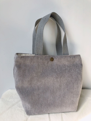 Artsy Corduroy Tasche Casual Portable Mini Ladies Klammer Tasche Vintage Kleidungsstück Tasche Bento Tasche