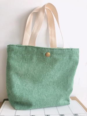 Artsy Corduroy Tasche Casual Portable Mini Ladies Klammer Tasche Vintage Kleidungsstück Tasche Bento Tasche