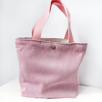 Artsy Corduroy Tasche Casual Portable Mini Ladies Klammer Tasche Vintage Kleidungsstück Tasche Bento Tasche