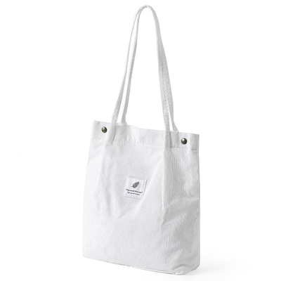 WOMEN'S BAG SIMPLE FASHION CORDUROY BAG Klasse Leinwand BAG Schulter Tasche Campus Crossbody BAG TOTE BAG