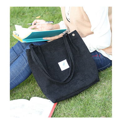 WOMEN'S BAG SIMPLE FASHION CORDUROY BAG Klasse Leinwand BAG Schulter Tasche Campus Crossbody BAG TOTE BAG