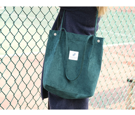 WOMEN'S BAG SIMPLE FASHION CORDUROY BAG Klasse Leinwand BAG Schulter Tasche Campus Crossbody BAG TOTE BAG
