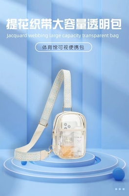 TPU-transparente Anti-Splash-Brusttasche,LULU-transparente Tasche LULU-Kreuzschultertasche