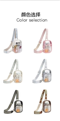 TPU-transparente Anti-Splash-Brusttasche,LULU-transparente Tasche LULU-Kreuzschultertasche