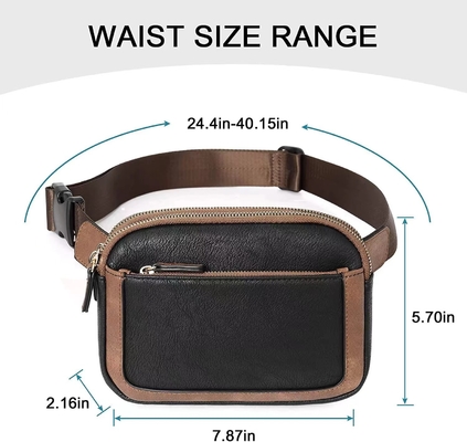 Neue, grenzüberschreitende, körperübergreifende FANNY-Packung mit verstellbaren Gürteln aus Falschleder für Frauen