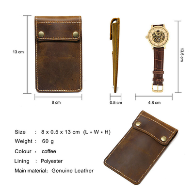 Überschreitende RETRO HORSE CRAZY LEDER Uhrenbeutel KONVENIENT kreatives Leder Uhrenlager HOLSTER