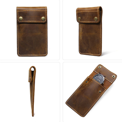 Überschreitende RETRO HORSE CRAZY LEDER Uhrenbeutel KONVENIENT kreatives Leder Uhrenlager HOLSTER