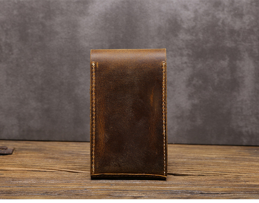 Überschreitende RETRO HORSE CRAZY LEDER Uhrenbeutel KONVENIENT kreatives Leder Uhrenlager HOLSTER