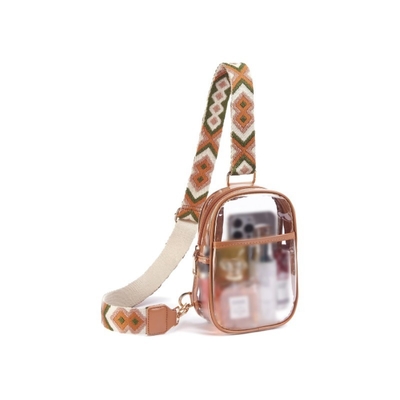 TPU-transparente Anti-Splash-Brusttasche,LULU-transparente Tasche LULU-Kreuzschultertasche
