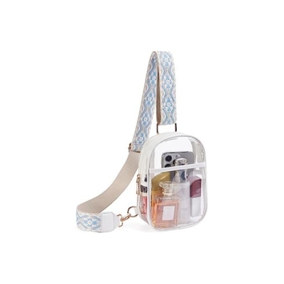 TPU-transparente Anti-Splash-Brusttasche,LULU-transparente Tasche LULU-Kreuzschultertasche