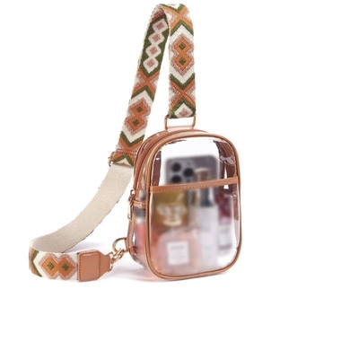 TPU-transparente Anti-Splash-Brusttasche,LULU-transparente Tasche LULU-Kreuzschultertasche
