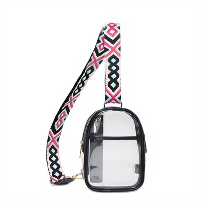TPU-transparente Anti-Splash-Brusttasche,LULU-transparente Tasche LULU-Kreuzschultertasche