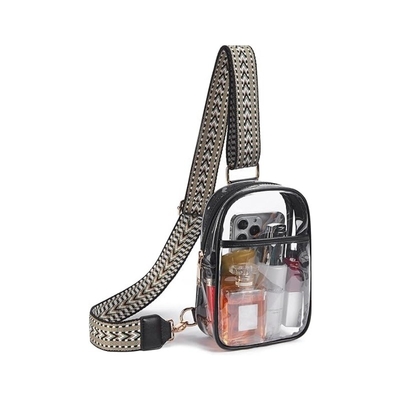 TPU-transparente Anti-Splash-Brusttasche,LULU-transparente Tasche LULU-Kreuzschultertasche