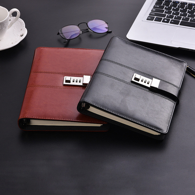 A5 CODE BOOK NOTEBOOK WITH LOCKING LEDGER Karte Karte Codebuch Loose-Leaf geheimes Tagebuch