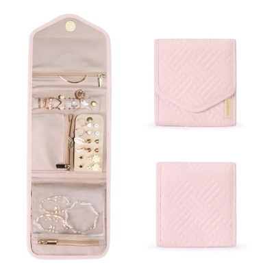 Faltbare Juweliertasche Reisetasche tragbare Juweliertasche Aufbewahrungstasche mehrringige Ohrringe Juweliertasche