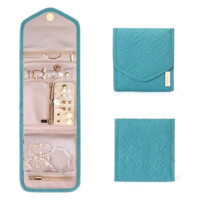 Faltbare Juweliertasche Reisetasche tragbare Juweliertasche Aufbewahrungstasche mehrringige Ohrringe Juweliertasche