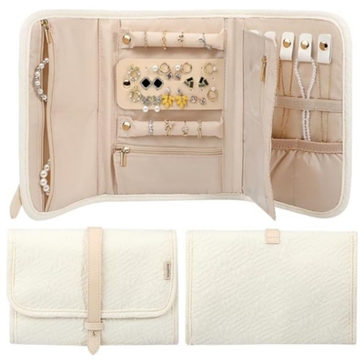 Reise-Schmuck-Lager-Kiste große Schmuck-Lager-Buch-Tasche tragbare faltbare Reise-Schmuck-Tasche