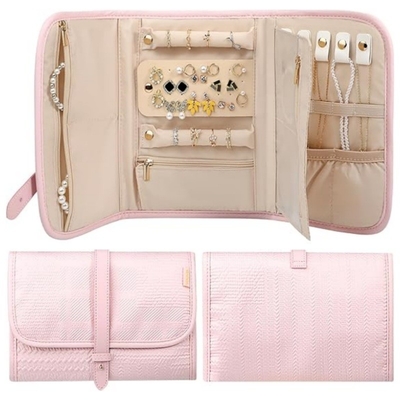 Reise-Schmuck-Lager-Kiste große Schmuck-Lager-Buch-Tasche tragbare faltbare Reise-Schmuck-Tasche