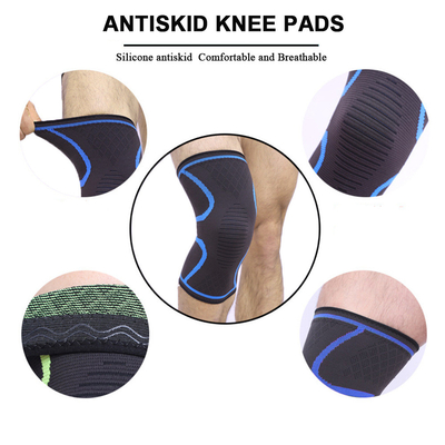 Neue gestrickte Nylon-Sport-Kniebeutel für Männer und Frauen Herbst und Winter Badminton Lauf-Fitness Kniebeutel für den Außenbereich