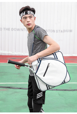 TENNISSAG HAND-BILL-SCHULTER-KROSSBODY BADMINTON-SAG Männliche und weibliche gestreifte Multifunktions-RACKET-SAG