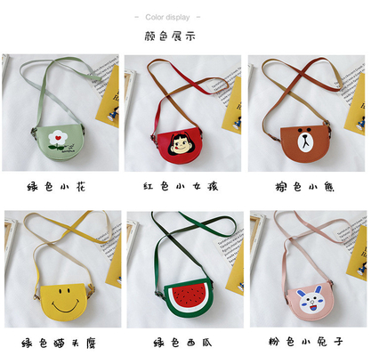 2024 MODE NEUE JUNGES Mädchen BABY MODE Schulter Krosskörper Tasche Zeichentrickfilm Tasche Wechsel Prinzessin kleine Tasche