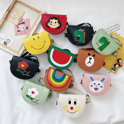 2024 MODE NEUE JUNGES Mädchen BABY MODE Schulter Krosskörper Tasche Zeichentrickfilm Tasche Wechsel Prinzessin kleine Tasche
