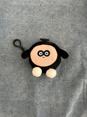 Eier-Party RUND PLUSH Münze Handtasche Schultasche Anhänger Ohrhörer Lagerung Tasche Münze Tasche