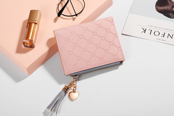KORÄISCHE Version der neuen Frauen-Short-Wallet-Wallets mit Farbspaltung-Short-Wallet-Frisuren-Zipper-Multi-Card-Münzen-Wallet auf Lager