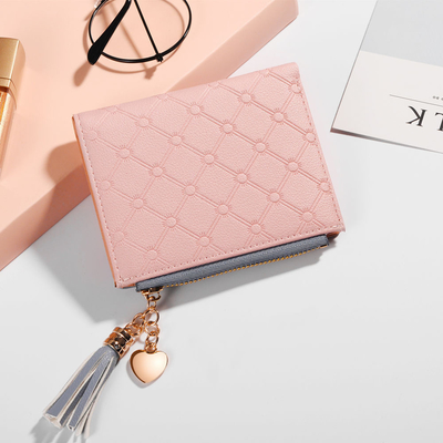 KORÄISCHE Version der neuen Frauen-Short-Wallet-Wallets mit Farbspaltung-Short-Wallet-Frisuren-Zipper-Multi-Card-Münzen-Wallet auf Lager