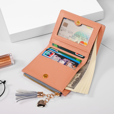 KORÄISCHE Version der neuen Frauen-Short-Wallet-Wallets mit Farbspaltung-Short-Wallet-Frisuren-Zipper-Multi-Card-Münzen-Wallet auf Lager