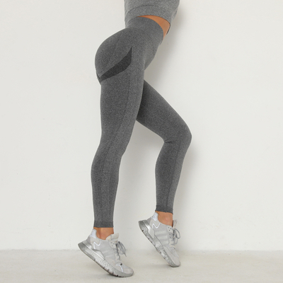 Nahtlose Yogapantalonen HIPPE atmungsaktive Yogakleidung enge Höhe Taille Sport Leggings Fitnesshose Frauen